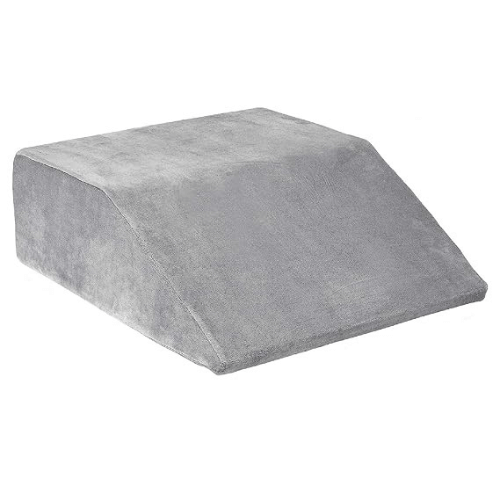 ORCHEED Leg Elevation Wedge Pillow PU Foam Relieves Leg Pain and Knee Pain Relief and Improves Blood Circulation for Legs, Sleeping, Reading, and Relaxing (Size LxBxH- 24x21x8 in)