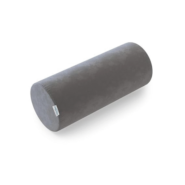ORCHEED Orthopedic Memory Foam Medium Size Bolster, Bed Pillows for Rest and Body Support, with Soft Velvet Cover(Size LxBxH: 22x8x8 in) (Gray)