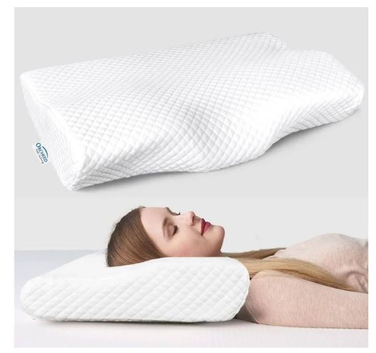 ORCHEED CERVICAL MEMORY FOAM ANTI - SNOORING PILLOW (10x6x4.5") pack of 1