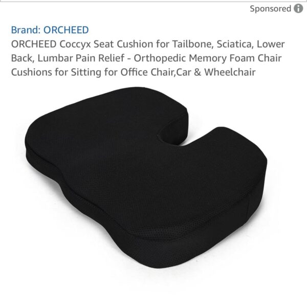 MEMORY FOAM COCCYX CUSHION