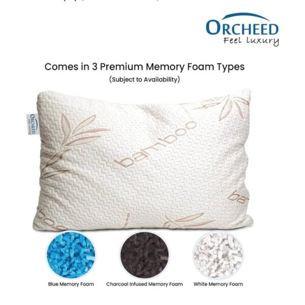 ORCHEED Memory Foam Shredded pillow (17x28x4.5") pack of 1