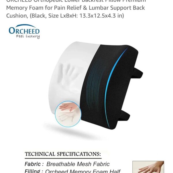 MEMORY FOAM CAR BACK REST