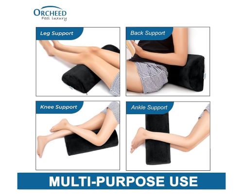 ORCHEED MEMORY FOAM HALF MOON PILLOW FOR LEG