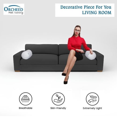 ORCHEED HOTEL PREMIUM SOFT FIBER VERY SOFT BOLSTER  PACK OF 2